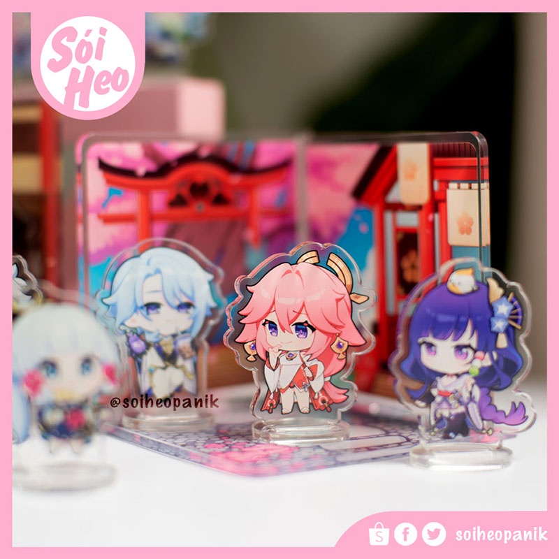 Tượng Mica/Standee Genshin Impact MINI