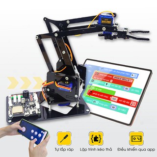 Đồ chơi lắp ráp Stem: ArmBot – Cánh tay robot lắp ráp - Khoa học - Giáo dục