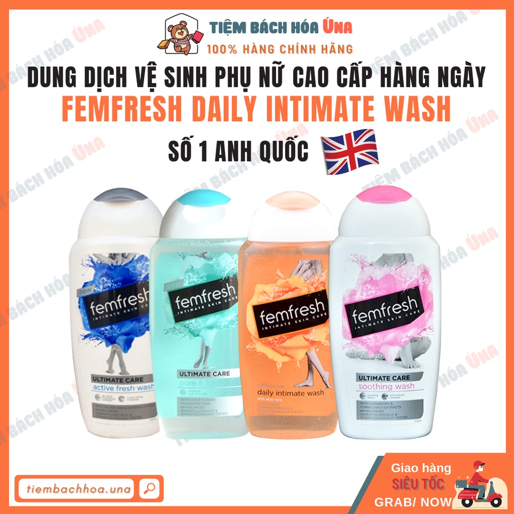 Dung dịch vệ sinh phụ nữ cao cấp hàng ngày Femfresh Daily Intimate Wash 250ml, 150ml tiembachhoauna