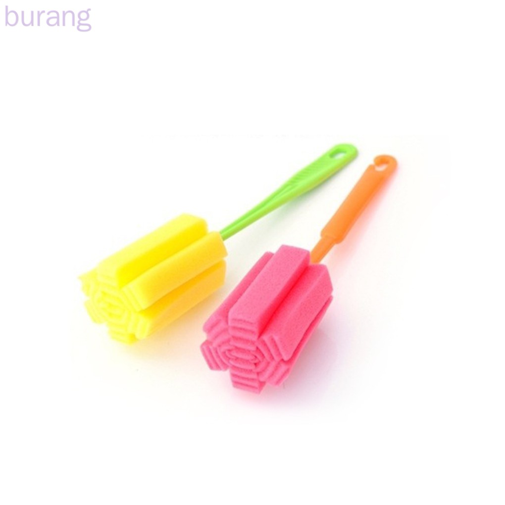 Set 2 cọ nhựa từ PP và xốp bọt biển vệ sinh đa dụng chất lượng cao