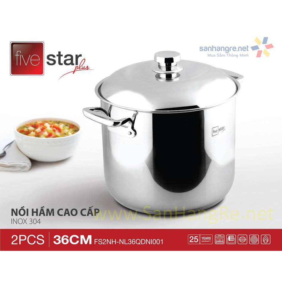 NỒI LUỘC GÀ FIVESTAR 36CM ĐUN TỪ