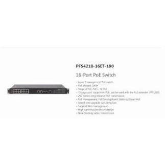 Bộ chuyển đổi Switch PoE 16 Port Dahua PFS4218-16ET-190- Bảo hành chính hãng 18 tháng