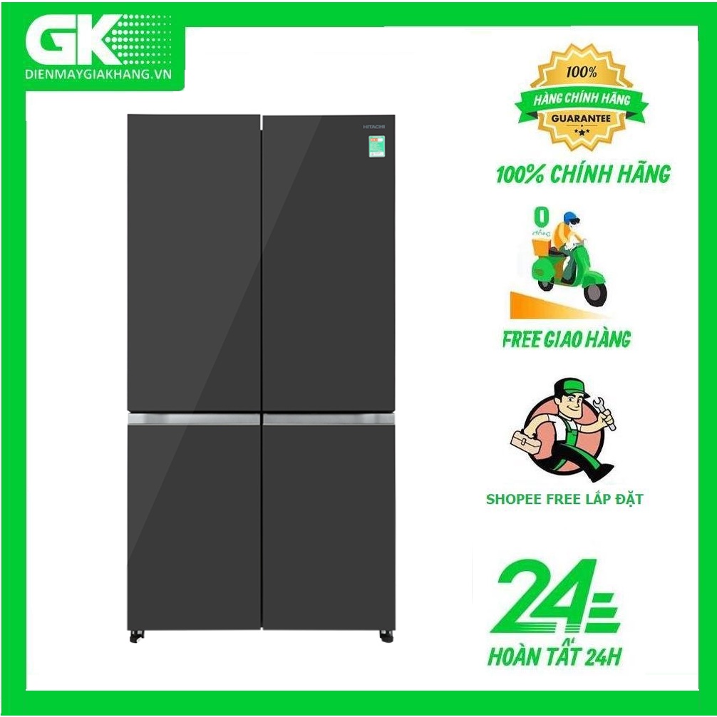 R-WB640PGV1(GMG)   -- MIỄN PHÍ CÔNG LẮP ĐẶT  --Tủ lạnh Hitachi Inverter 569 lít  R-WB640PGV1(GMG)