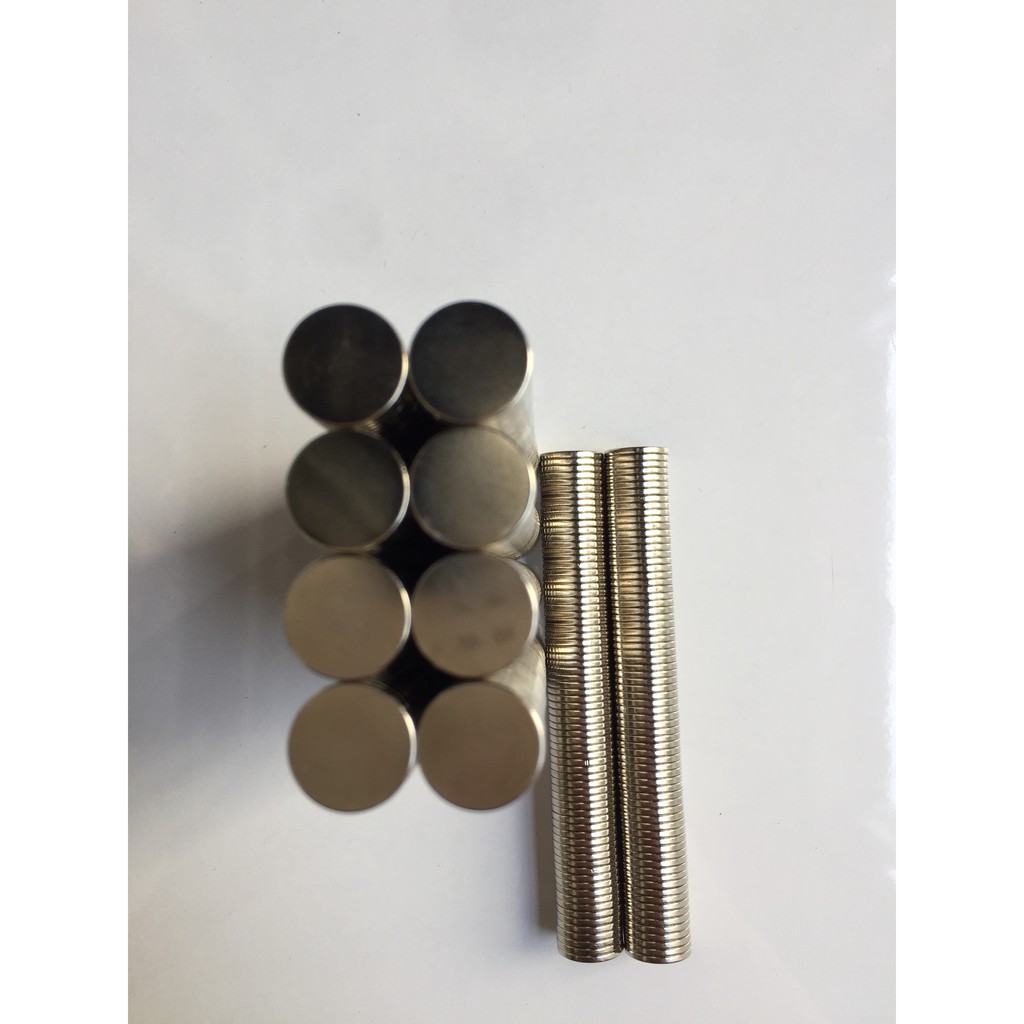 Set 50 Viên 10x1mm nam châm trắng đất hiếm lực từ cực mạnh