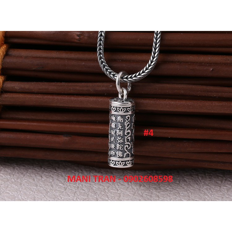 Mặt Dây chuyền Hộp Ga'u chuỳ kim cang - Mandala lục tự chân ngôn
