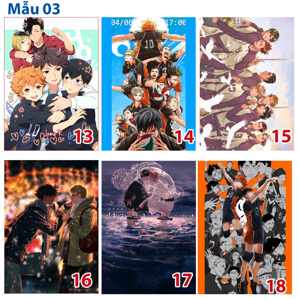 Poster/ TRanh dán tường anime Haikyuu!