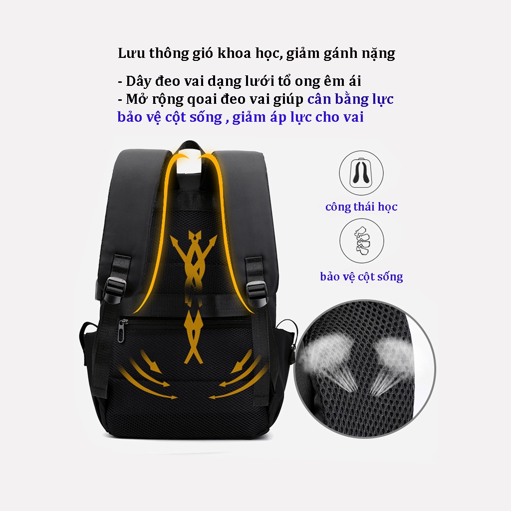 Balo Công Sở Thời Trang Nam Nữ Chống Nước, Ba Lô laptop 15.6inch Phù Hợp Đi Làm, Du Lịch, Đi Chơi , Đựng Máy Tính