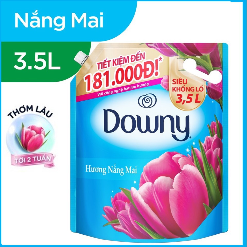 Nước xả vải Downy Nắng Mai 3.5L