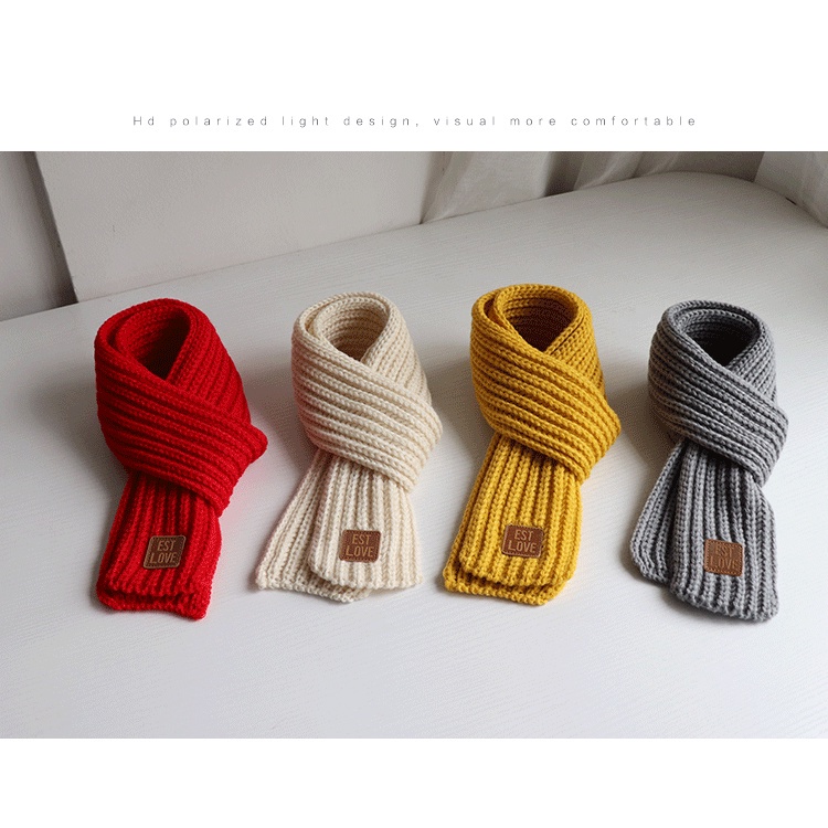 Set mũ + găng tay + khăn choàng cổ giữ ấm mùa đông dành cho các bé