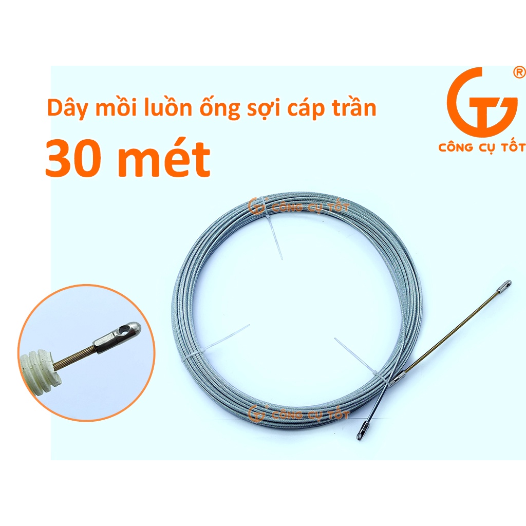Dây mồi luồn ống sợi cáp trần 30m