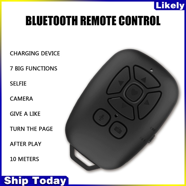 Bộ Điều Khiển Từ Xa Không Dây Bluetooth Chụp Ảnh Selfie Cho Điện Thoại
