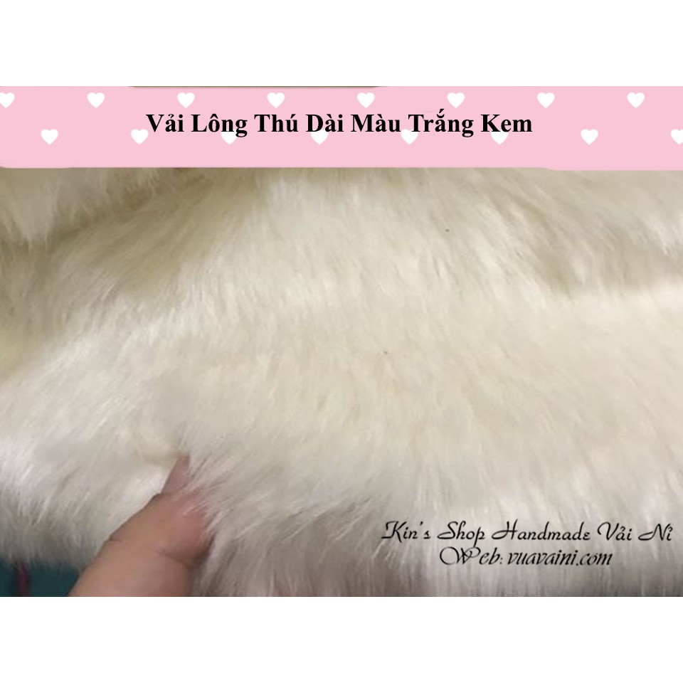 Thảm Lông Dài Màu Trắng Tinh và Trắng Ngà Lót Chụp Ảnh Sản Phẩm, Lót Bàn Trang Điểm Xinh Xắn