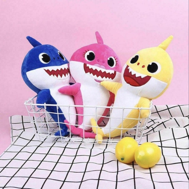 [Mã LIFEXANH03 giảm 10% đơn 500K] Gấu Bông Cho Bé Cá Mập Baby Shark Thú Nhồi Bông Kết Hợp Đèn + Nhạc… Đáng Yêu Cho Bé!