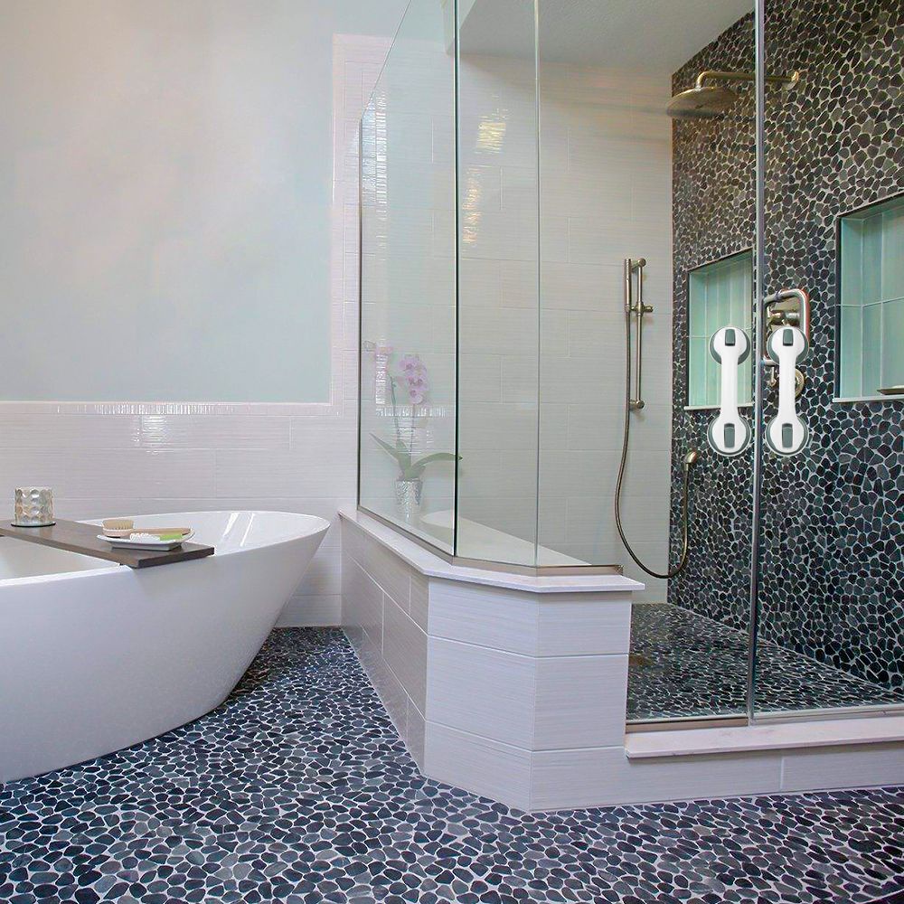 Tay nắm cửa kính nhà tắm dạng móc hít chân không chống trượt an toàn chất lượng cao