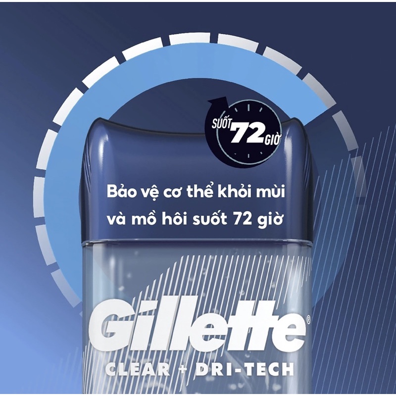 LĂN KHỬ MÙI GILLETTE CLEAR GEL 107G SPORT ACTIVE | COOL WAVE | ARTIC ICE | GEL KHỬ MÙI GILLETTE USA 107G