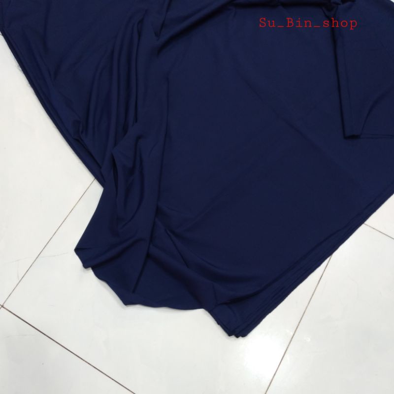 Vải kate silk Xanh Đen may áo sơ mi hoặc quần đùi ông già