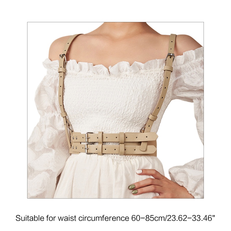 Dây Nịt Da PU Có Thể Điều Chỉnh Phong Cách Punk Cá Tính Cho Nữ