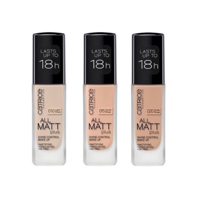 Kem Nền Kiềm Dầu Catrice All Matt Shine Control Make Up 18h 30ml