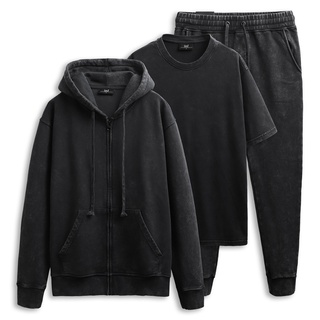 Set Bộ Nam, Áo khoác-Áo Thun-Quần jogger Base, Chất Vải Nỉ Dày Dặn, INF SB000827, SOMEHOW