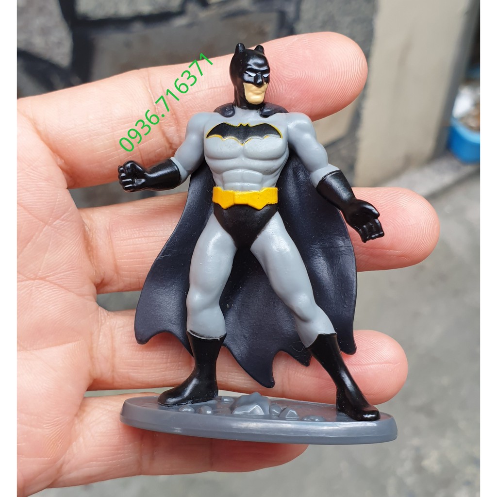 Mô hình nhân vật siêu anh hùng Justice League - Batman size mini hàng Mattel Canada