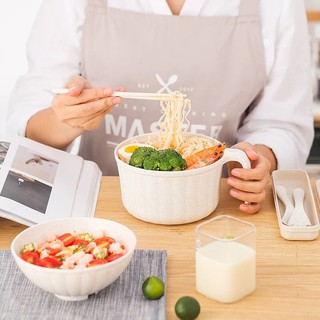 Bát Úp Mỳ Tôm Lúa Mạch Tặng Kèm Bộ Đũa Thìa