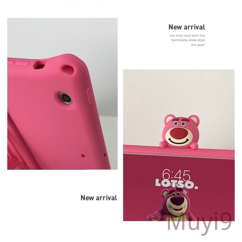 Ốp máy tính bảng họa tiết gấu cho iPad 2018 Mini1/2/3 Mini4c Mini5 AIR2 Pro9.7 2/3/4 6 | BigBuy360 - bigbuy360.vn