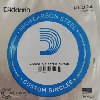 Dây lẻ số 3, 4, 5 ,6 - Dây đàn Guitar D'Addario loại cao cấp