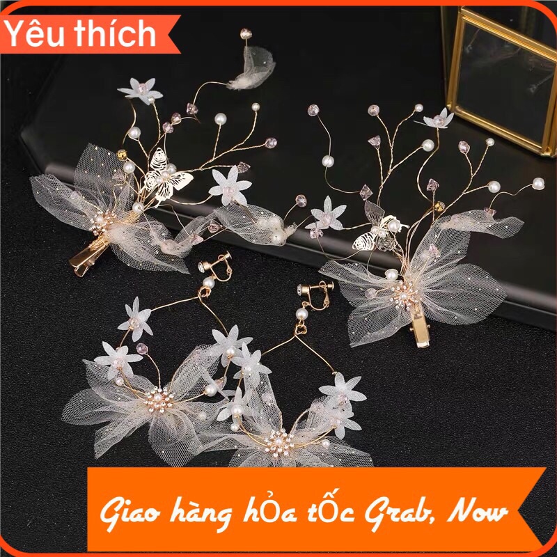 Sét Cài Tóc Cô Dâu mẫu mới xinh