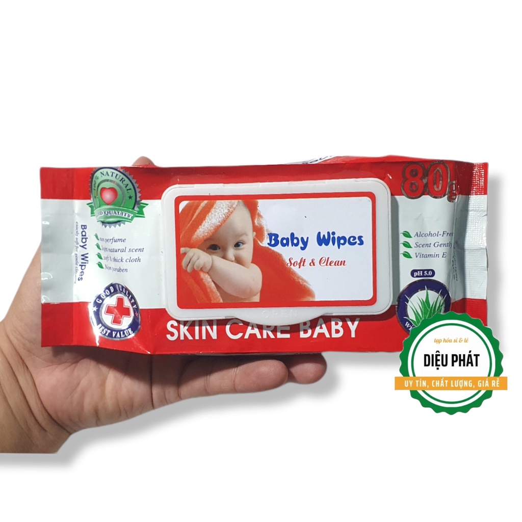 ⚡️ Khăn Ướt Baby Wipes Hương Nhẹ 60 tờ