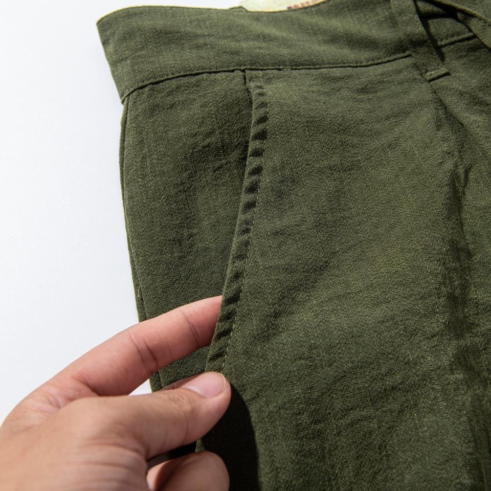 Quần đũi nam dài F8888 vải đũi Linen đẹp QDD001