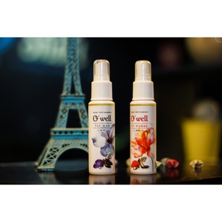 2 chai Nước hoa xịt khử mùi giày dép, non mũ bảo hiểm O'well