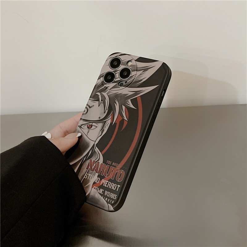 Ốp Điện Thoại Mềm Họa Tiết Hoạt Hình naruto Hatake Kakashi Uchiha Obito IMD Cho IPhone14 Plus Pro Max 13 12 11 MAX X / XS XR XSMAX