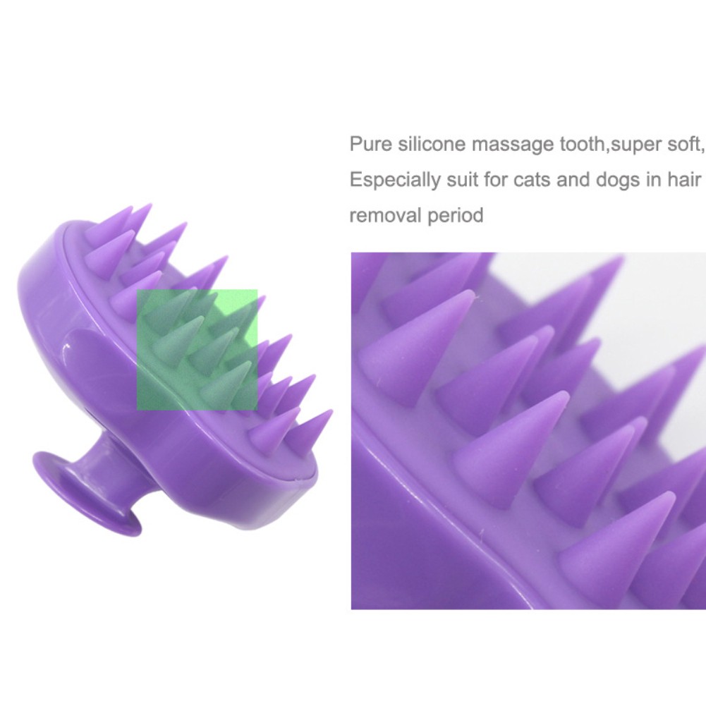 [Hàng mới về] Lược silicon gội đầu dùng mát xa 5 màu dễ thương | BigBuy360 - bigbuy360.vn