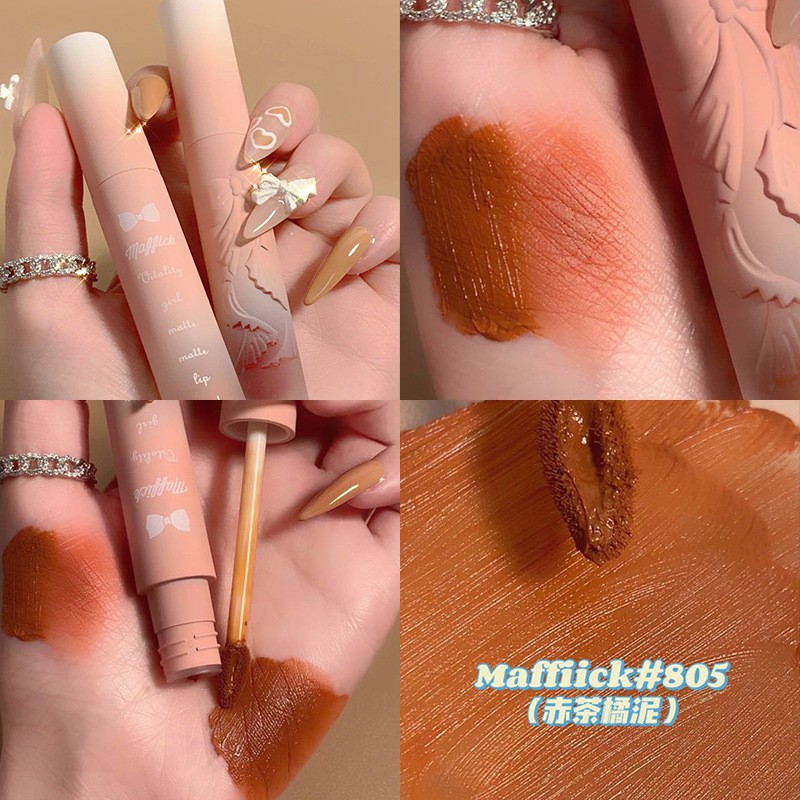 (Hàng Mới Về) Son Kem Lì MAFFICK Chống Nước Lâu Trôi Tiện Dụng Chất Lượng Cao Son Bóng son môi Lipstick mĩ phẩm nội địa trung | BigBuy360 - bigbuy360.vn