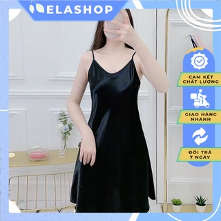 Váy ngủ 2 dây lụa satin đẹp sexy, quyến rũ LOẠI 1