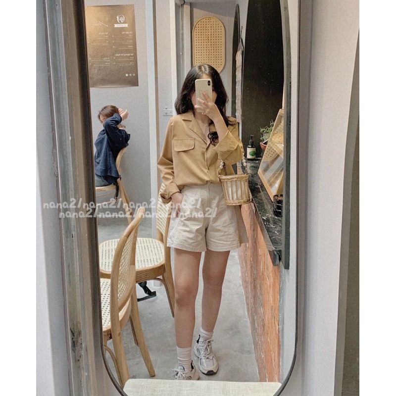 Quần short kaki thô Nana21 Nanastore21