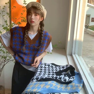Áo gile  chất len Hàn Quốc