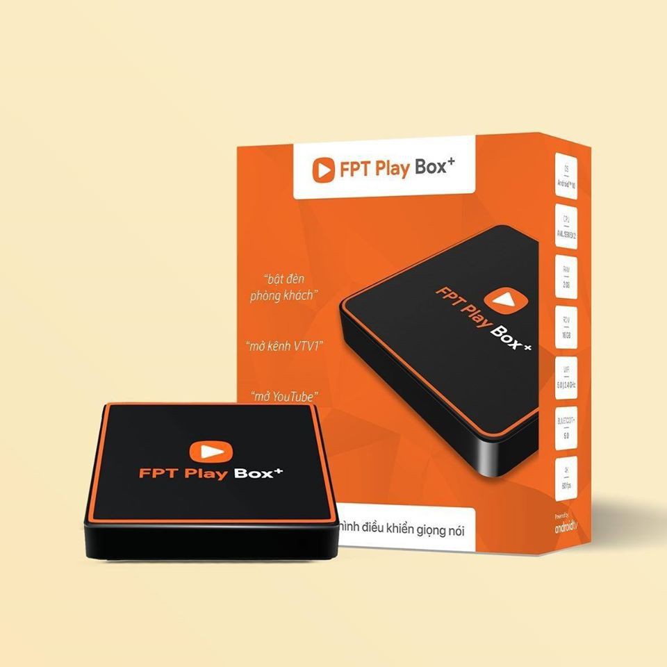 FPT Play Box+ (Model T550) Phiên Bản Android TV 10 RAM 2GB - Tặng Điều Khiển Giọng