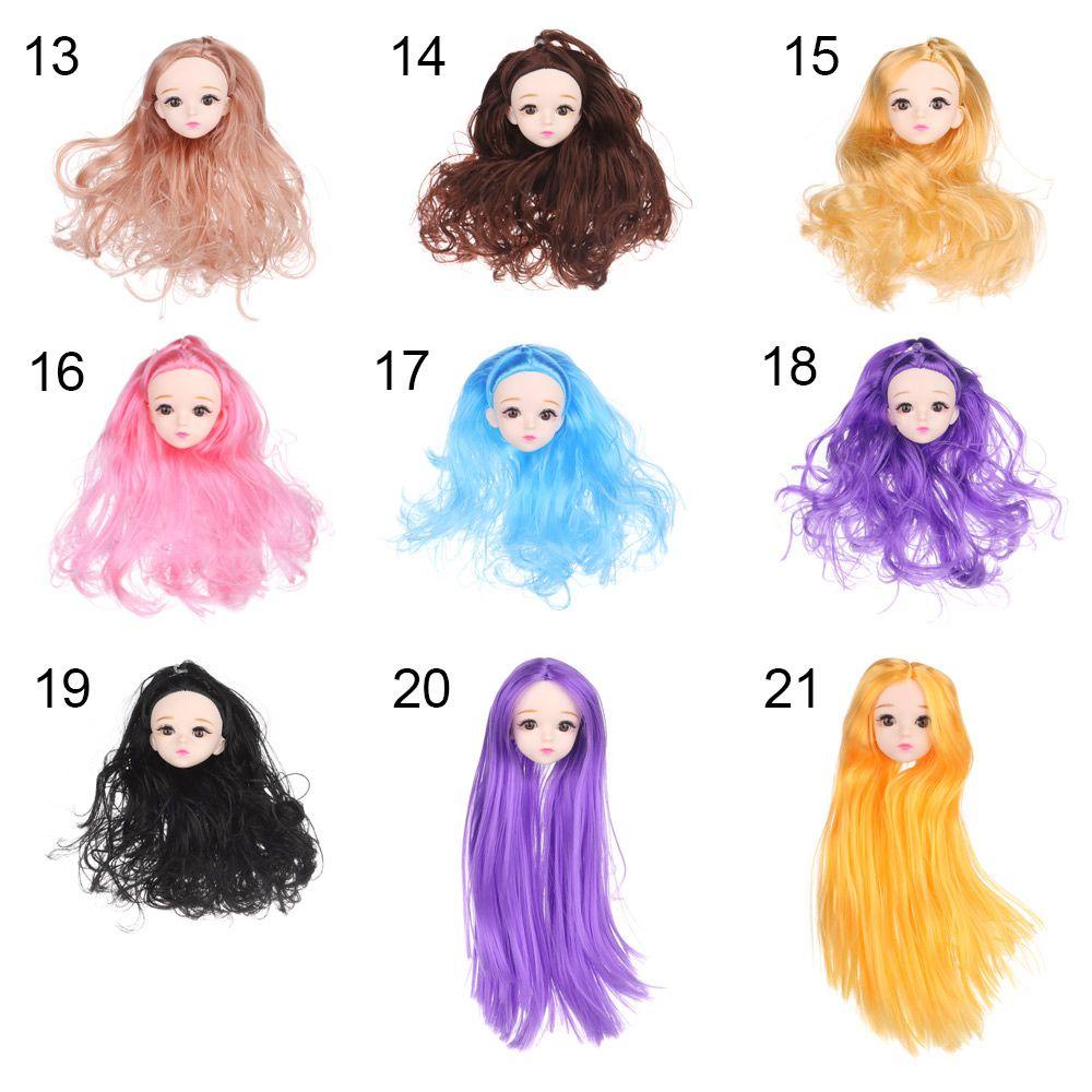 Phụ Kiện Đầu Búp Bê Nhiều Màu Sắc Dễ Thương Xinh Xắn Kat1