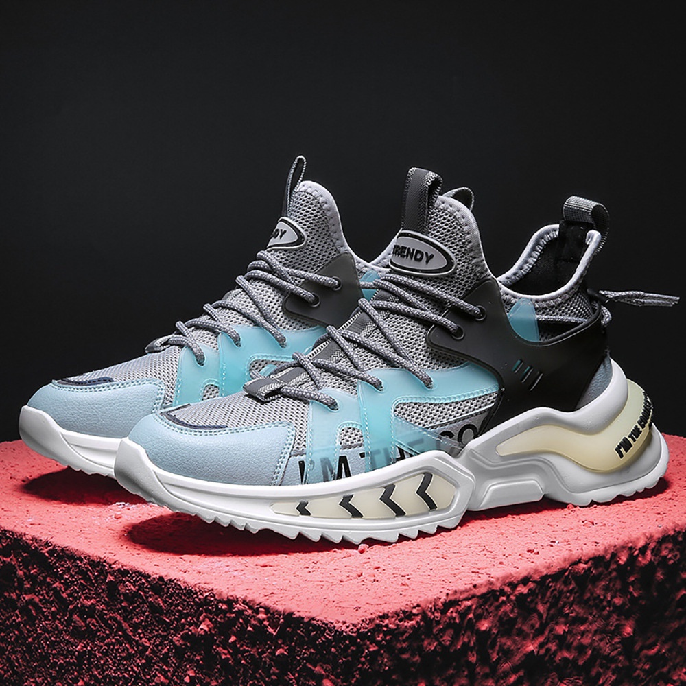 Giày Thể Thao Nam MENDO - Giày Sneaker Màu Xám - Đen - Trắng, Giày Thể Thao Chạy Bộ Xuyên Việt - G5105