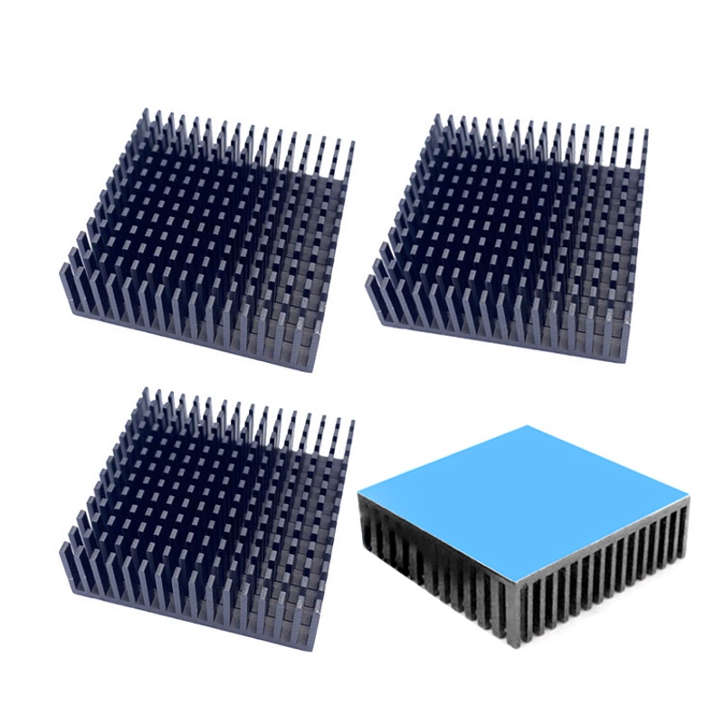Bộ 4 miếng tản nhiệt bằng nhôm 50x50x15mm kèm băng keo 3M cho CPU LED