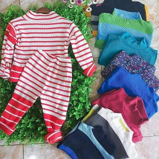 Combo bộ len cotton cho bé 250k