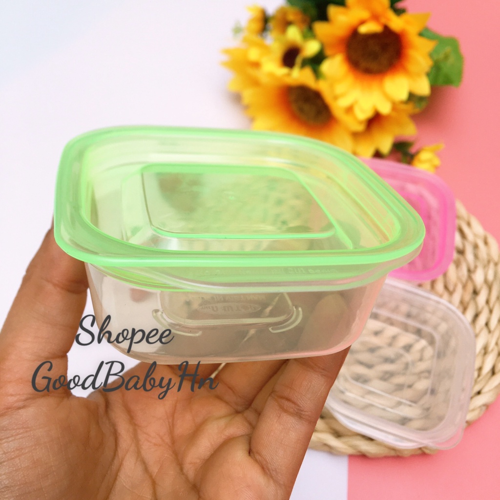 Hộp trữ đông, khay trữ đông có nắp đậy chống rò rỉ 90ml hàng Việt Nam chất lượng cao 𝐃𝟕𝟕