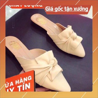 [ Thanh Lý - Hàng Loại Đẹp] Dép Sục Nữ Nơ Dúm Sang Chảnh - Dép Sục Nư - Giày Sục Nữ - Sục Nữ Đẹp - Sục Giày - Sục Nữ