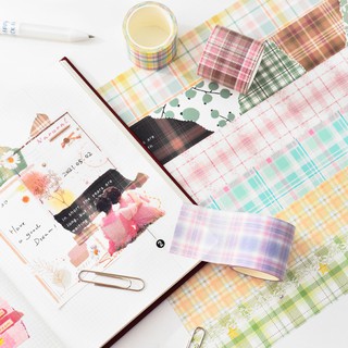 Washi Tape kiểu caro Trang Trí Sổ