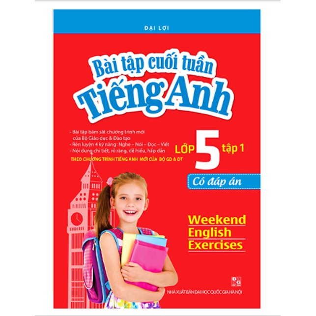 Sách - Combo Bài Tập Cuối Tuần Tiếng Anh Lớp 5 (Có Đáp Án)