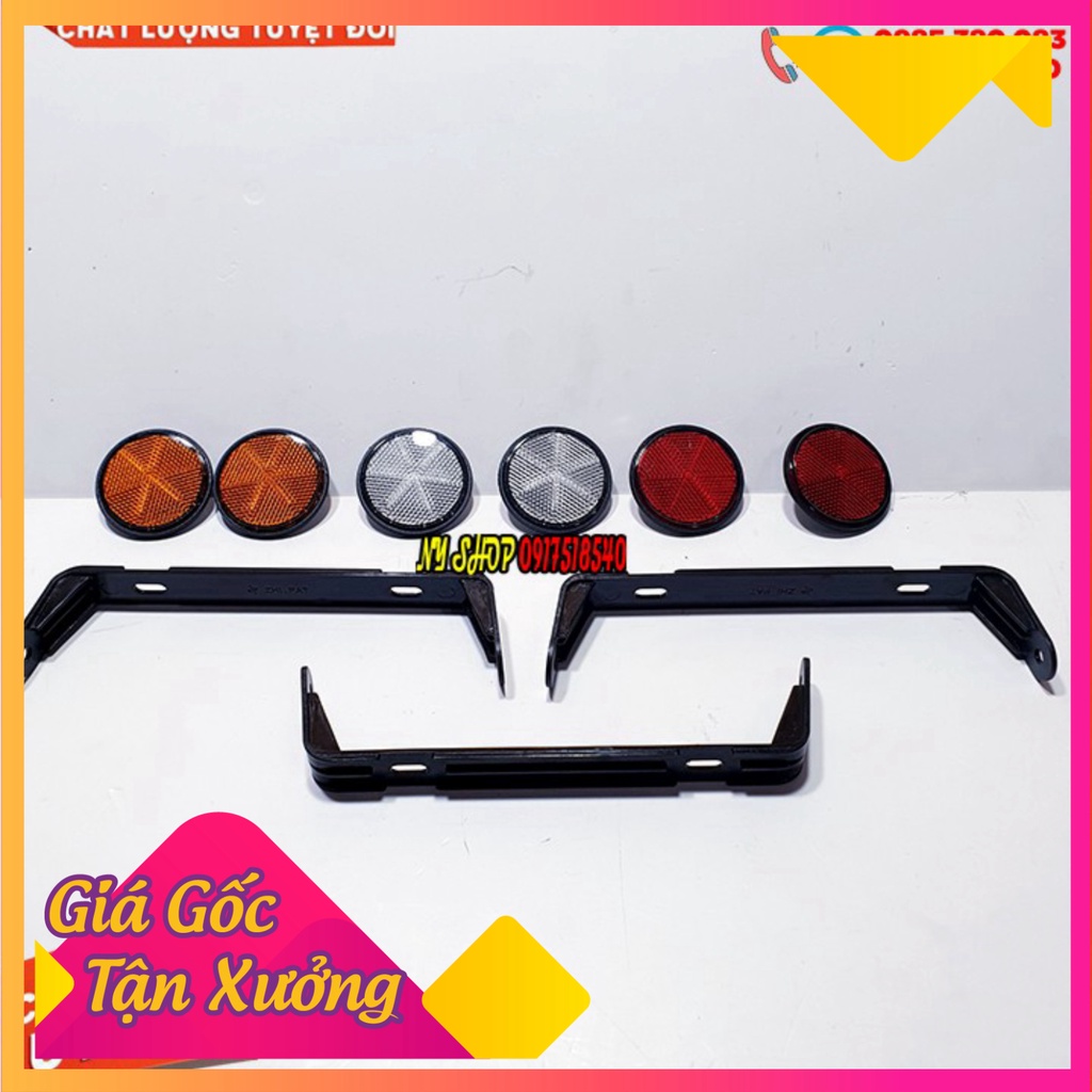 ĐÈN PHẢN QUANG (MẮT MÈO) ZHIPAT GẮN ĐUÔI BIỂN SỐ CHO MỌI LOẠI XE  (Ảnh Sp thật)