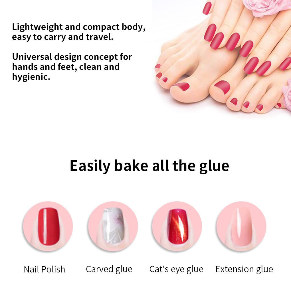 Đèn LED Hong Khô Sơn Móng Tay Di Động Tiện Dụng Cho Salon