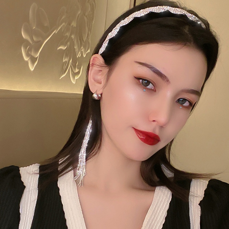 Băng Đô Cài Tóc Đính Pha Lê Lấp Lánh Thời Trang Cho Nữ