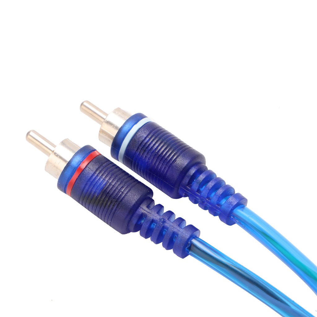Cáp chuyển đổi tín hiệu âm thanh RCA 2 đầu cắm và 1 ổ cắm